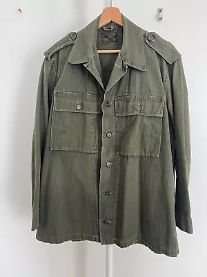 Vintage 1959 Belgian Military Jacket Neiryncx Holvoet Men's L • $50