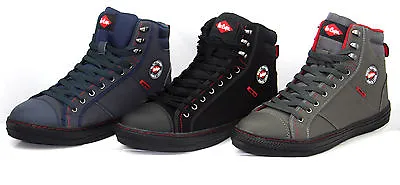 Lee Cooper Safety Steel Toe Cap Baseball Style Work Boots Trainers Hiker Size • £39.92