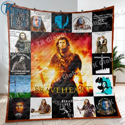 Braveheart Quilt Braveheart Movie Quilt Blanket • $59.95