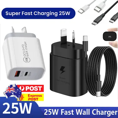 $11.99 • Buy Genuine Original Samsung 25W Super FAST Wall Charger For Note S8/10/S20/S20/S21+