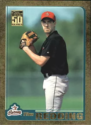 2001 Topps Traded Gold Houston Astros Baseball Card #T96 Tim Redding /2001 • $1.49