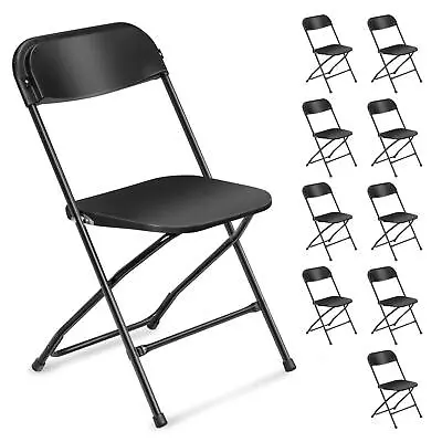 10PCS High Quality Commercial Wedding Stackable Folding Steel Chairs Party • $142.99