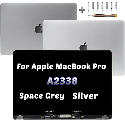 LCD Screen Display Assembly MacBook Pro 13  M1 A2338 2020 EMC 3578 Gray Silver • $209