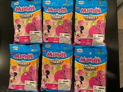 Minnie Mouse Party Banner Balloons LOT Of 60 Disney Birthday Party Pink & Green • $9.95