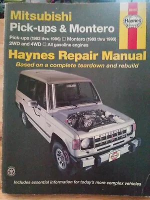 Haynes Automotive Repair Manual 1983 - 1993 Mitsubishi Pick Ups & Montero 68040 • $16.31