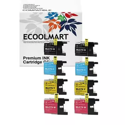 8 PACK LC71 LC75 LC-75 LC79 Ink Cartridge For Brother MFC-J435W MFC-J430W LC75 • $13.04