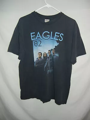 VTG EAGLES 2002 Tour T-shirt LG Concert Band 70s Country Rock Don Henley  • $9.98