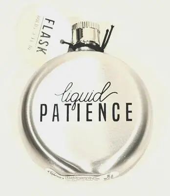 New Silver Liquid Patience Pocket Sized Flask - 3 Oz - NWT • $8.99