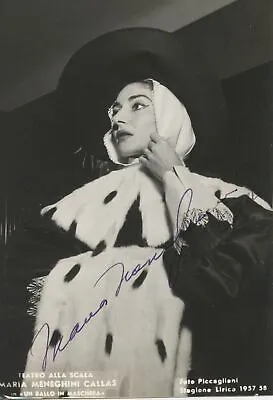 Callas Maria. (1923–1977): Signed Photograph In  Un Ballo In Maschera  OPERA • $750