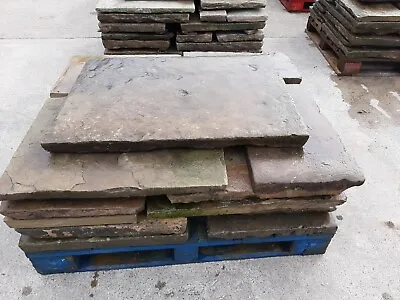 York Stone Original Reclaimed Victorian School Slabs Flags Thestonedealer £85  • £85