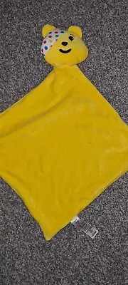 Baby Children In Need Pudsey Yellow Comforter Bnwot Soft Toy Blanket Asda • £4.99