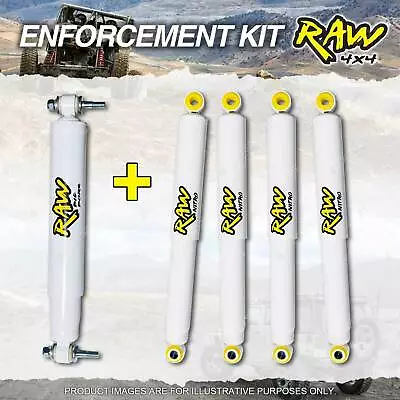 Raw 4x4 Nitro Shocks + Steering Damper For LANDROVER DISCOVERY SERIES I 91-99 • $655.95