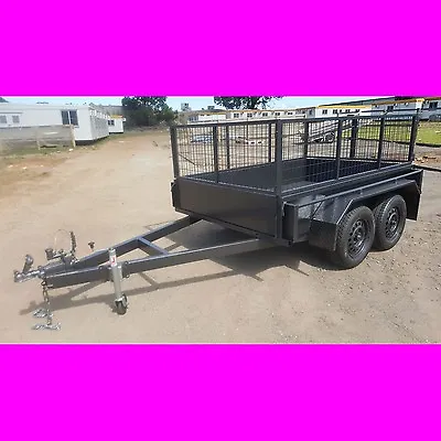 8x5 Galvanised Tandem Trailer Box Trailer With Cage Aus Made Heavy Duty 10x5 • $3499