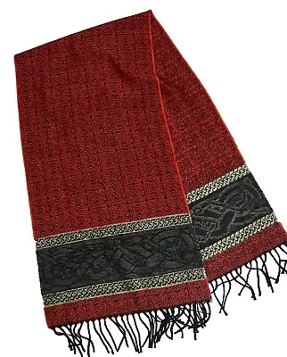 Calveat Celtic Collection Scotland Made Wool Blend Scarf 60x15” Unisex • $34.99