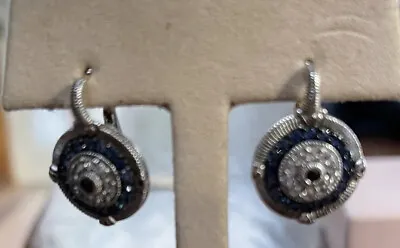 Judith Ripka Evil Eye Leverback Earrings  • $500