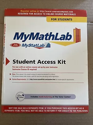 MyMathLab: Student Access Kit NEW • $29.90