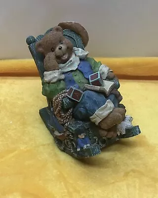 Musical Wind Up Bear In A Rocking Chair. Music Box Sounds. • $12