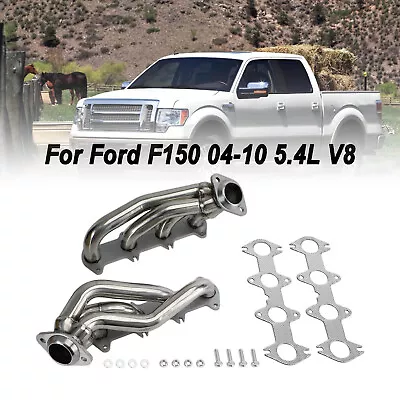 NEW 1× Stainless Shorty Exhaust Header Kit Fits For Ford F150 5.4L V8 2004-2010 • $138.66