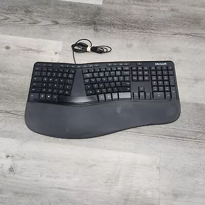 Microsoft LXM-00001 Model 1878 Wired USB 2.0 Ergonomic Keyboard • $50