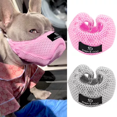 £5.99 • Buy Breathable Dog Muzzle Mesh Pet Mouth Cover Anti-Biting Barking Small Dogs XS-L