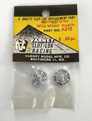 Varney Slot Lok Racing - Corvette Sting Ray Wire Wheel Inserts A310 - NOS • $14.95