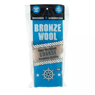 Coarse Grade Bronze Wool Pads (3-Pack) • $5.94