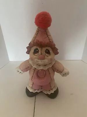 Vintage 80s Hand Painted Painted Ceramic Clown Figurine Collectible Circus 12  • $3