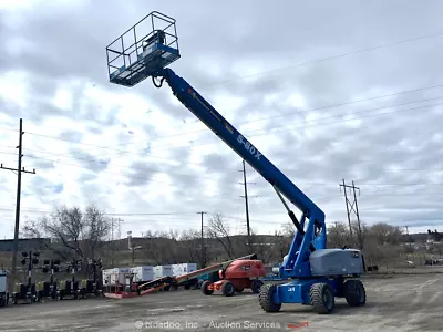 2015 Genie S-80X 80' 4WD Diesel Telescopic Boom Lift Man Aerial Platform Bidadoo • $1671