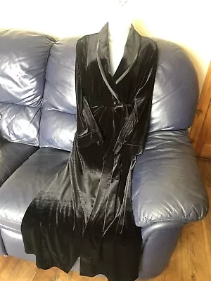 £75 • Buy M S Autograph Stunning Velour/ Velvet Full Length Dressing Gown Size 10