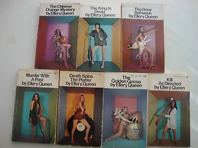 7 ELLERY QUEEN Pb Books MURDER MYSTERIES Vintage SIGNET MODELS Rare MINT Collect • $14.86