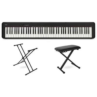 Casio CDP-S110 Digital Piano With X-Stand And Bench Black Essentials • $599.99