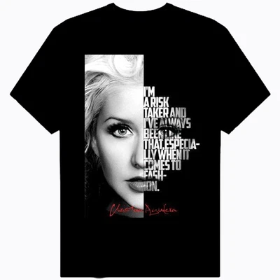 $19.94 • Buy Metal Poster Displate Christina Aguilera T Shirt Women All Size S To 5XL BC663