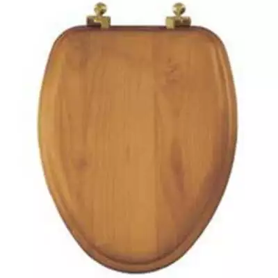 Elongated Natural Reflections? Wood Veneer Toilet Seat In Natural Oak With • $31.84