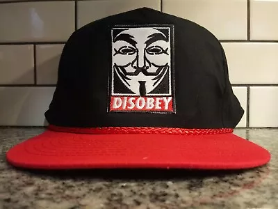 Anonymous Guy Fox V For Vendetta Disobey Vintage Style Trucker Hat • $19.99