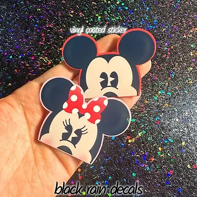 Mickey Minnie Mouse Peeker Sticker Disney Vinyl Coated Sticker • $1.95