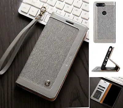 Oneplus 5T Wallet Case Denim Leather Combined Style Lanyard • $9.50