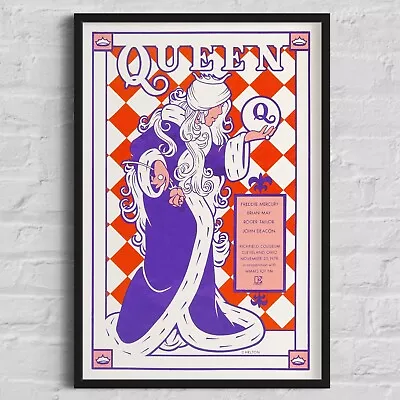 QUEEN 1978 Cleveland OH Radio Station Promo Concert Poster 14¾ X22  • $44.78