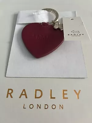 £14.99 • Buy Radley London My Radley Heart Keyring Berry Red & Metal Dog Tag BNWT RRP £22