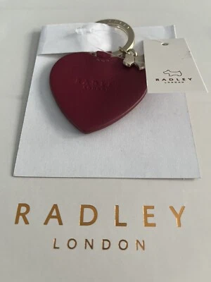 £14.99 • Buy Radley London My Radley Heart Keyring Berry Red & Metal Dog Tag BNWT RRP £22