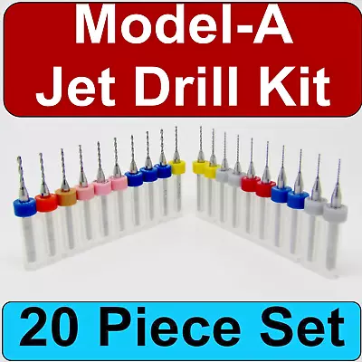 Ford Model-A Zenith Carburetor Jet Drill Kit - 20 Piece Set - SKU CDS103 • $31.45