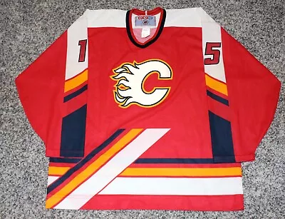 Calgary Flames Martin St Louis Authentic CCM Rookie Jersey Sz Large Lightning • $235