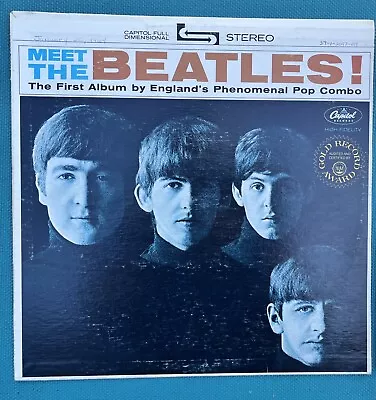 The Beatles - Meet The Beatles! - Capitol ST- 2047 1st Album RED LABEL STEREO • $9.99