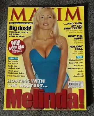 Rare Retro Maxim Magazine February 1999 Issue #46 Melinda Messenger Cover  • £12.99