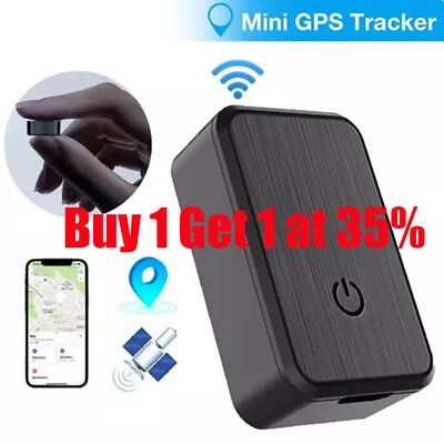 Black Magnetic Mini Car GPS Tracker Anti-lost Locator Device Real Time Tracking • £6.75