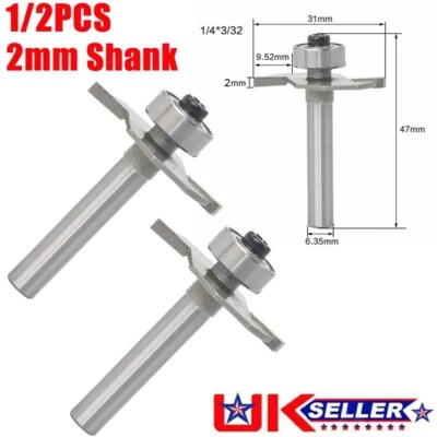 £4.35 • Buy 2mm Slot Cutter Bit For Knock On Furniture T Trim Router Campervan Motorhome UK