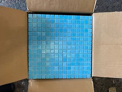 £2.50 • Buy Blue Glass Mosaic Tile Sheet