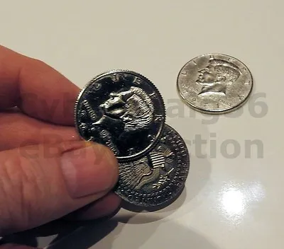 £15.99 • Buy Amazing Coins Magic Gimmick Us Half Dollar Flipper Flip Gaff & Fake Liberty Coin