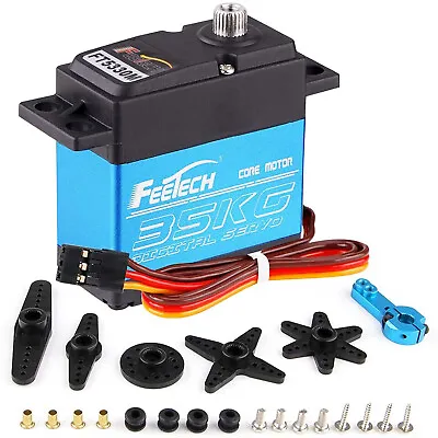 Waterproof 35kg Full Metal Gear Digital Servo HIGH TORQUE & SPEED RC Car Servo • $17.47