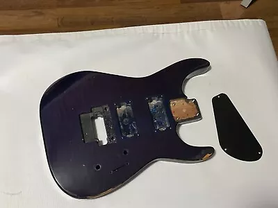 2000's Japan Jackson DX10D Purple Flame Relic Guitar Body Floyd Ready • $109.99