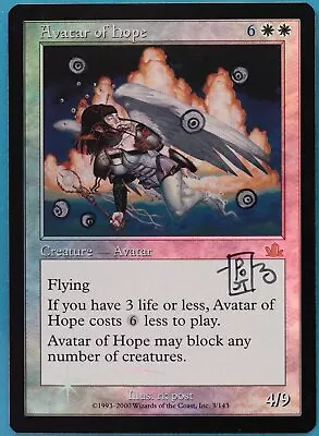 Avatar Of Hope FOIL Prophecy NM ARTIST ALTERED SIGNED MTG CARD (409619) ABUGames • $41.34